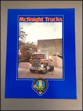 1984 McKnight Semi Truck Original Sales Brochure Catalog - Ford CL-9000