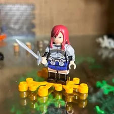 custom 3th party minifigure mini brick Erza Scarlet FAIRY TAIL