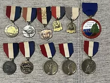 Vintage Olympic Medals Lot Of 11