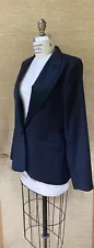 Stella McCartney For H&M ~Black Jacket Blazer ~ Satin Lapel ~ Size 42 EXCELLENT!