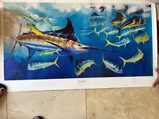 Guy Harvey Log Jam Paper painting