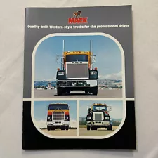 Mack Truck Sales Brochure Catalog Super Liner Cruiser Liner Value Liner 1978