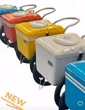 COMPACT PUSH CART Ice Cream Cart Paleta Compact Cart Beer Drinks Cart Branding