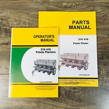 Parts Operators Manual Set For John Deere 216 416 Potato Planters Owners