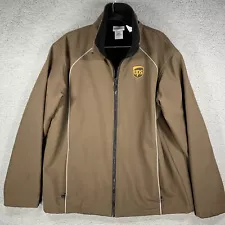 United Parcel Service UPS Jacket Medium WearGuard Full Zip Fleece