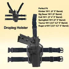 Dropleg Holster Fit Taurus 1911 Sig Sauer 1911 Springfield Kimber Ruger SR1911