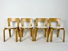 Vintage N65 children's chairs by Alvar Aalto for Artek, Finland 1960-70s edition