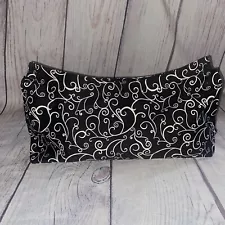 Thirty One Fitted Purse Skirt Spring Swirl Black White 299E