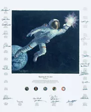 Alan Bean REACHING FOR THE STARS 24 NASA Astronauts HAND Signatures