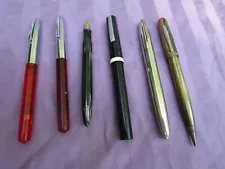 Vintage Fountain Pen Lot Estate Find as Pictured