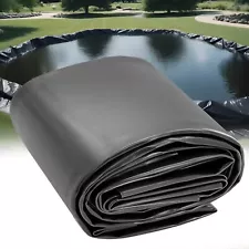 20 x 25 FT Pond Liner, 20 Mil HDPE Pond Liners for Outdoor Ponds Preformed Ea...