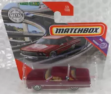 Matchbox 1975 Chevy Caprice (red) sealed on short card #53/2020