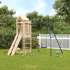 Outdoor Playset Solid Wood Pine - Sturdy and Fun Playground Equipment