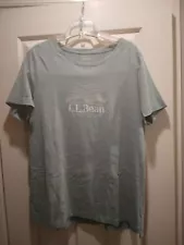 L L Bean Men’s Size XL Large T-shirt Light Green