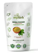 MYHERB Pure Natural 100% Organic Heena Powder (Lawsonia Inermis) || 227 Gm/0.5 L