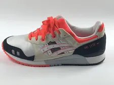 ASICS Shoes Mens Size:12 White Flash Coral Gel-Lyte III OG 30th 1191A266