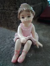 Vintage little porcelain doll ballerina