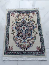 1'37''x1'87'' feet Small Rug Turkish Faded Rug Oushak Carpet Rug Vintage Rug