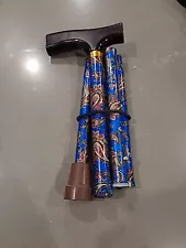 adjustable walking cane PAISLEY PATTERN