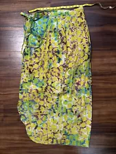 Handmade African Ghana Ghanaian Wrap Skirt Bright Hippie Vibe Sized Like S/M