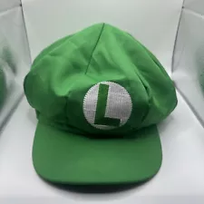 Super Mario Bros Costume Halloween Luigi Hat Embroidered Newsboy Cap Adult