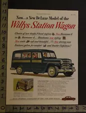 1952 WILLYS OVERLAND STATION WAGON TRUCK CARGO SEDAN TOLEDO MOTOR AUTO ADUP55