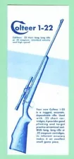 Colt Model Colteer 1-22 Factory Instruction Manual Sheet Reproduction