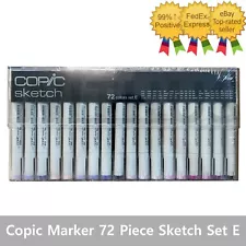 Copic Marker 72 Piece Sketch Set E (Twin Tipped) - Artist Markers Anime Comic