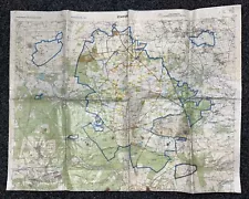 British Military Used Stanford Training Areas Large Covered Map