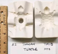 A2 Duncan ceramic mold TM13 Turtle 2 1/4 long small turtle vintage 1975