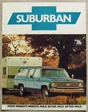 GMC SUBURBAN USA Car Sales Brochure For 1976 #3326