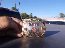 2008 G H Y R Finalist Trophy Western Belt Buckle Missing one Jewel