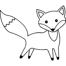 'Fox' Unmounted Rubber Stamp (RS002472)