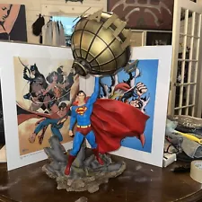 Grand Jester Studios, Superman Statue, 24 Inches Tall Large. Dc Comics.