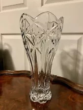 Lenox Large Crystal Glass Vase 14” Excellent