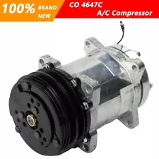 Air A/C Compressor & Clutch For Sanden SD508 Truck Volvo Kenworth Mack CO 4647C