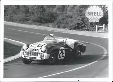 TRIUMPH TR3 OF BOLTON/ROTHSCHILD LE MANS 1959 B/W PHOTOGRAPH