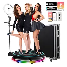 360 Photo Booth Rotating Selfie Video Platform Spinner Sale Automatic Wedding