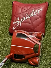 NEW TaylorMade Spider Red #3 Slant Neck Mallet Putter 35" w/ Headcover RH