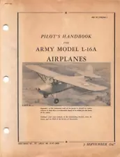 1947 AAF AERONCA L-16A LIAISON PILOTS FLIGHT MANUAL AIRCRAFT HANDBOOK-CD