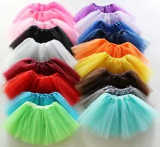 3 LAYER Girls Kids Baby Child Tutu Skirt Dressup Party Costume Ballet Dancewear