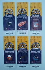 Florida Panthers 10 Years All - Star Season Tickets 2002-03 Lot of 6