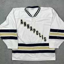 New ListingVintage Annapolis White Hockey Jersey Maryland Stitched Size XL