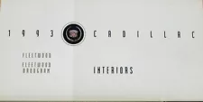 1993 Cadillac Fleetwood & Fleetwood Brougham INTERIOR Colors Sales Folder