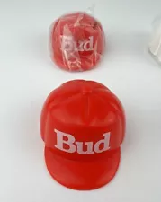 One Budweiser Beer Bottle Topper Plastic Hat Cap Bud Light Dry Draft Red Ref New