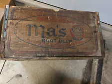 MA’s Old Fashion Root Beer Wooden Crate Soda Bottle