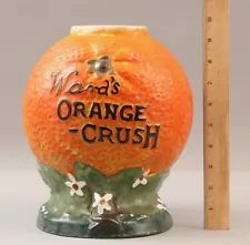 RARE Antique Ward's Orange Crush Soda Fountain Porcelain Syrup Cooler Dispenser