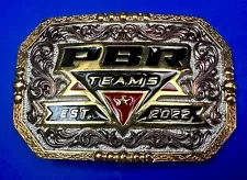 PBR Teams 2022 Montana Silversmiths Pro Bull Riders Rodeo Belt Buckle