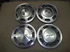 1988 88 Hyundai Excel Hubcap Rim Wheel Cover Hub Cap 13" OEM USED 55502 SET 4