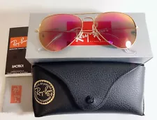 ray ban sunglasses women aviator sunglasses pink classic mirrored flash lenses